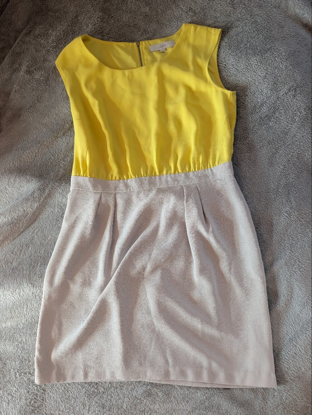 Loft Women's Colorblock Two Tone Dress, Size 8
